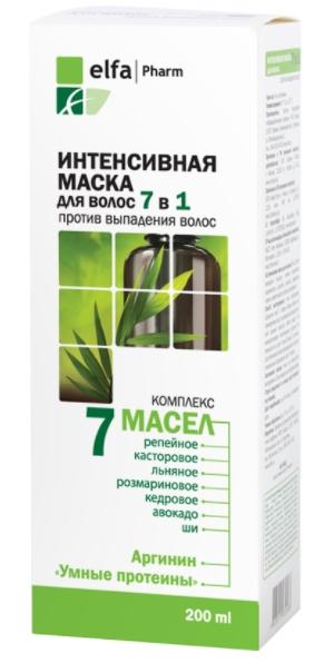 Elfa Pharm 7 масел Интенсивная маска для волос 7в1 200 мл