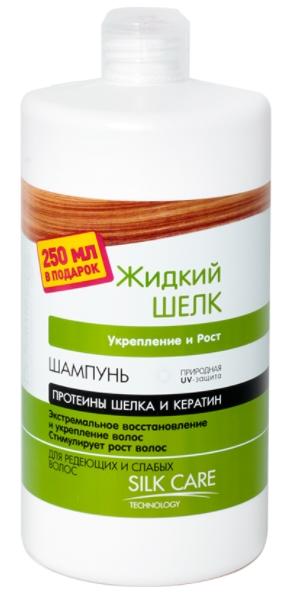 Dr. Sante Жидкий Шелк Шампунь Укрепление и рост для редеющих и слабых волос 1000 мл