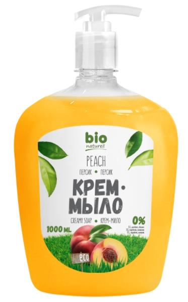 BioNat Крем-мыло Персик 1 л (с дозатором)