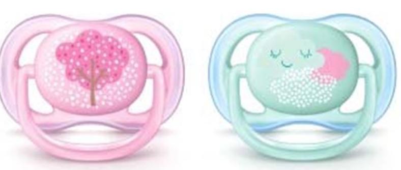 AVENT Ultra Air Пустышка силиконовая для девочек № 2 (0-6)