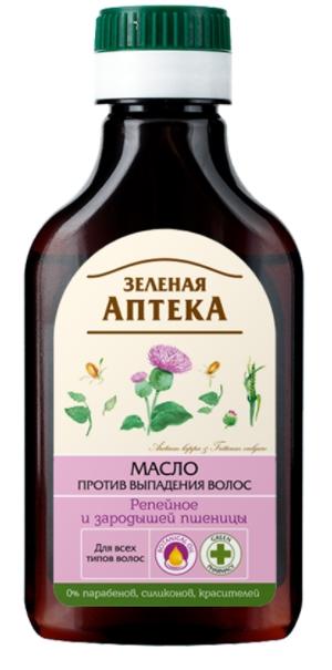 Зеленая Аптека Масло против выпадения волос Репейное и зародышей пшеницы 100 мл