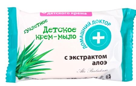 Домашний Доктор Детское крем-мыло с экстрактом Алоэ 70г