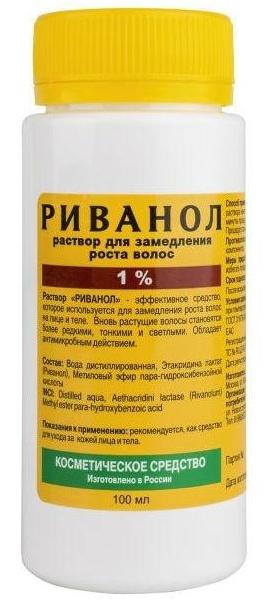 Риванол р-р 1% 100мл д/замедления роста волос (Р)