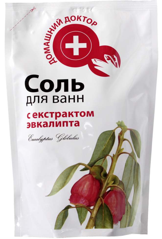 Домашний Доктор Соль для ванн с экстрактом эвкалипта 500г