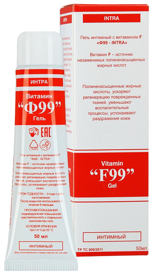 Витамин Ф-99 интра гель интимный 50мл (Р)