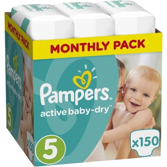 Подгузники Pampers Active Baby-Dry р. 5 (11-16кг): 150 шт.