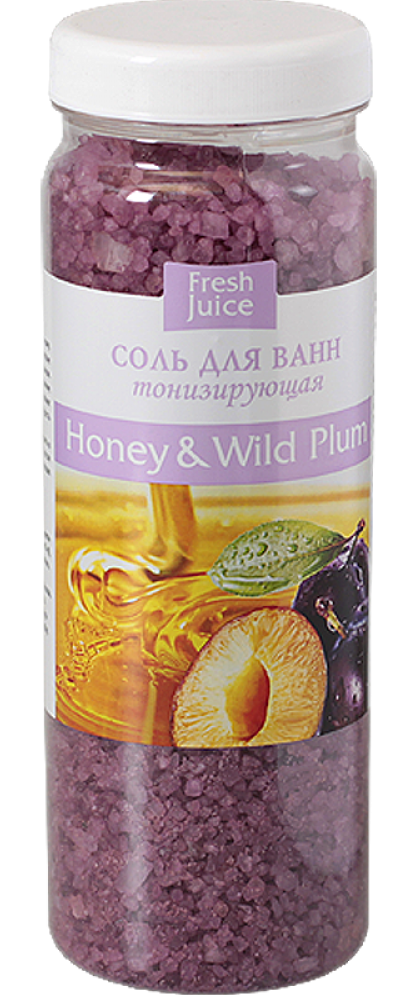 Fresh Juice Соль для ванн Мед-Дикая Слива 700 г