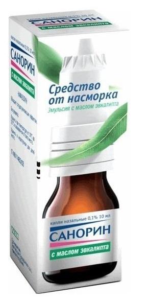 Санорин с эвкалиптом эмульс. 0.1% 10мл (Р)