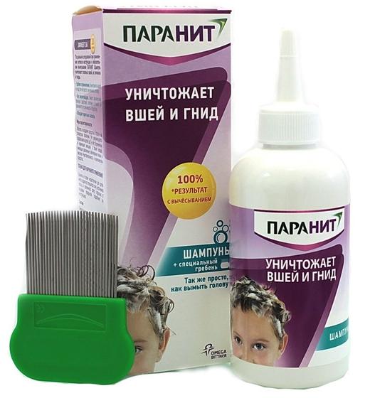Паранит шампунь+расческа 200мл (Р)