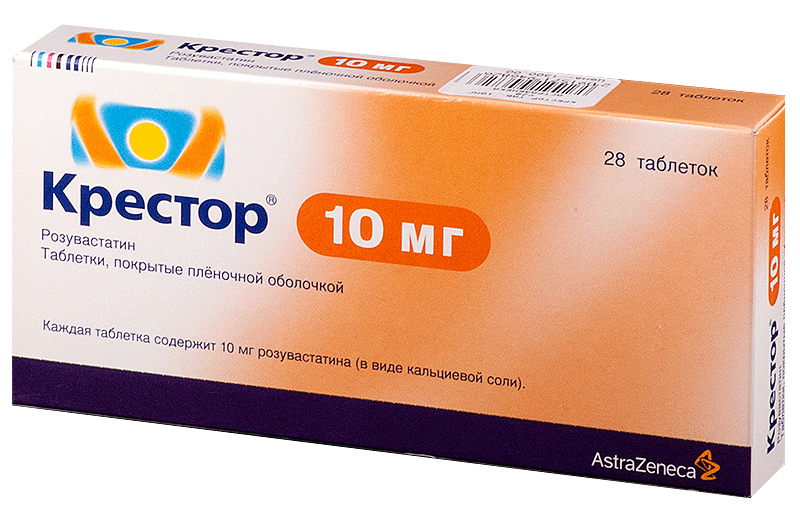 Крестор таб. п/о 10мг N 28 (Р)