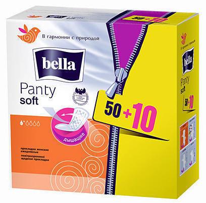 Прокладки ежедневные Bella Panty Soft № 50+10
