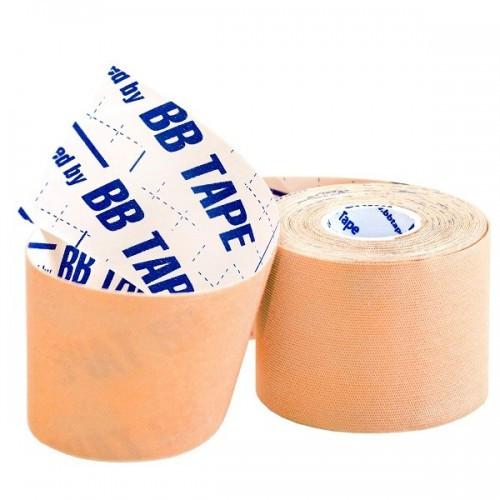 BBTape Пластырь для кинезио тейпирования бежевый 10х500см