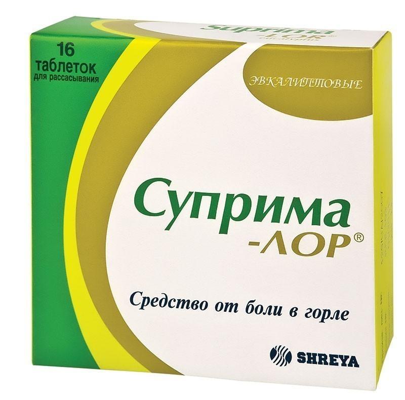 Суприма Лор таб.д/рассас.эвкалипт N 16 (Р)