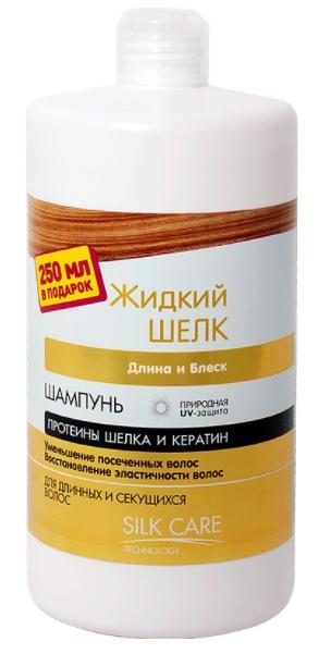 Dr. Sante Жидкий Шелк Шампунь Длина и блеск для длинных секущихся волос 1000 мл
