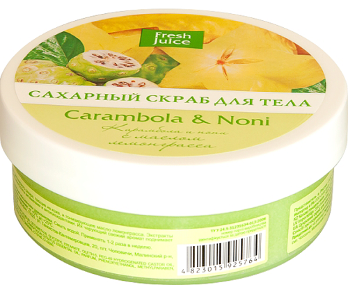 Fresh Juice Скраб сахарный для тела Карамбола-Нони 225 мл