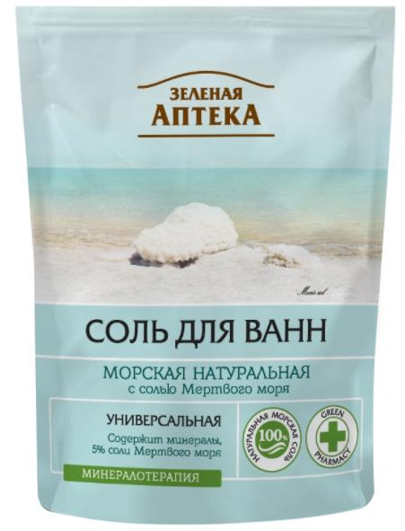 ЗА Соль д/ванн Морская натурал. 500г (дой-пак)