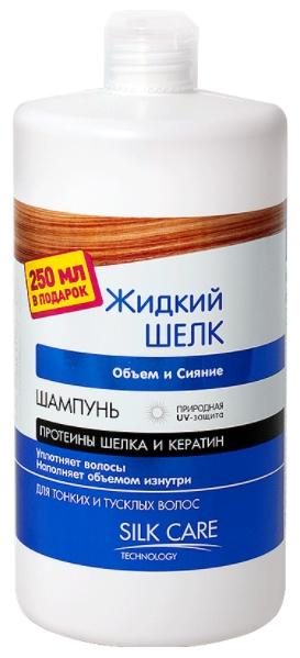 Dr. Sante Жидкий Шелк Шампунь Объем и сияние для тонких и тусклых волос 1000 мл