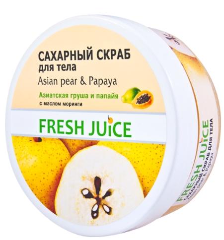 FJ Скраб сахар. д/тела Азиат.груша&Папайя 225мл
