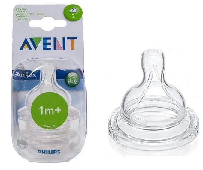 AVENT Соска Classic+ сил.медл.пот. N2 (1м+) (SCF632/27)(Р)