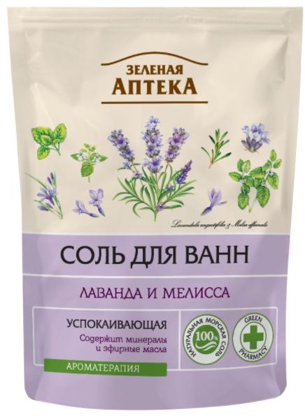 ЗА Соль д/ванн Лаванда и мелисса 500г (дой-пак) Успокаивающая