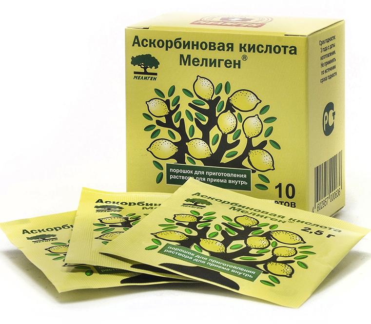 Аскорбиновая к-та пор. 2.5г пак. N1 (Р) (ПТ)