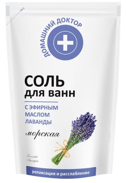 Домашний Доктор Соль с лавандой дой-пак 500 г