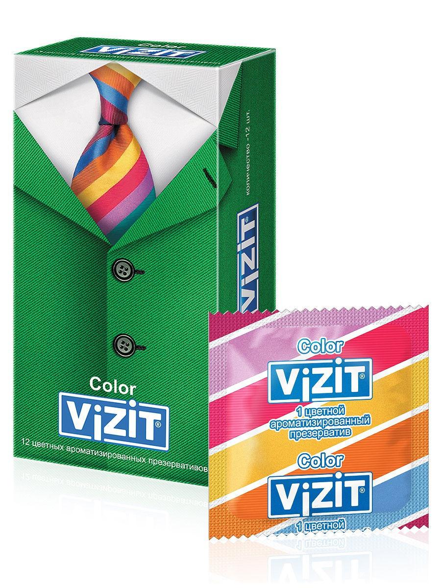 Презерв.VIZIT N12 Color цветные ароматизир. (Р)