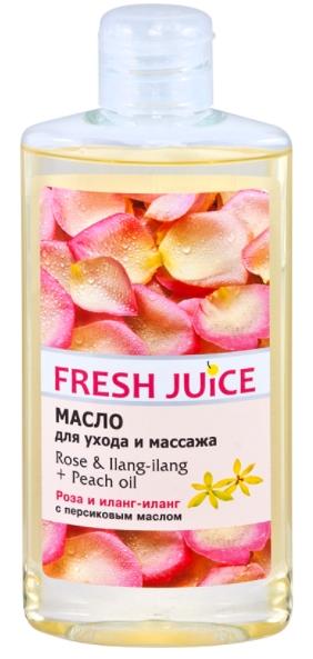 Fresh Juice Масло для ухода и массажа Rose&Ilang-Ilang+Peach oil 150 мл
