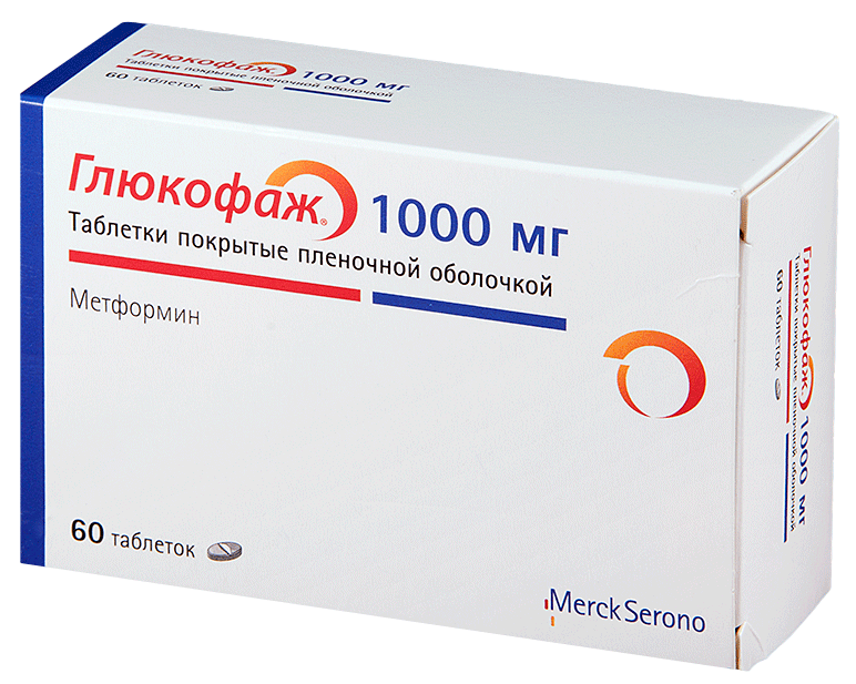 Глюкофаж таб. 1000 мг: 60 шт.