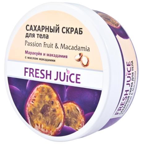 FJ Скраб сахар. д/тела Маракуйя&Макадам. 225мл