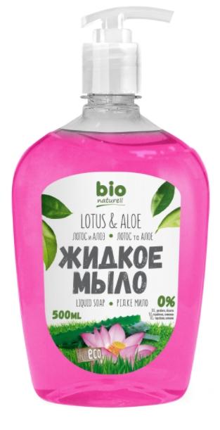 BioNat Мыло жидкое Лотос и Алоэ 500 мл ( с дозатором)