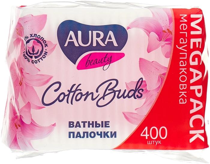 Палочки ватные Aura: 400 шт. ПЭ