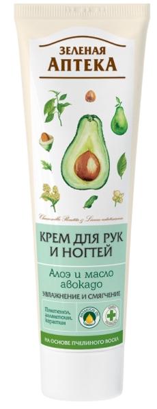 ЗА Крем д/рук и ногт. 100мл Алоэ/масло авокадо (увл./смягч.)