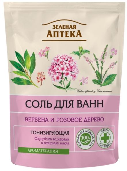 ЗА Соль д/ванн Вербена и роз.дерево 500г (дой-пак) Тонизирующая