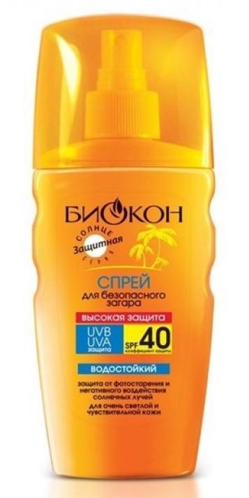 Лето! Спрей д/безоп.загара SPF-40 160мл Высок.защита