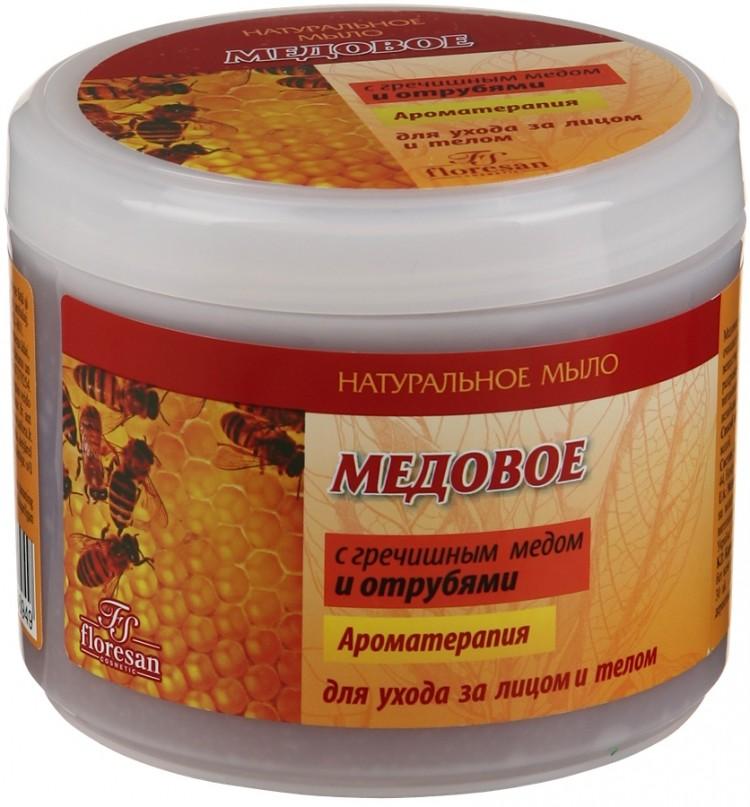 Натуральное мыло для ухода за телом и волосами "Медовое" 450г