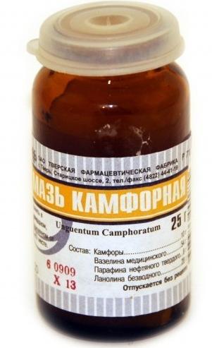 Мазь камфорная 10% 25г (Р)