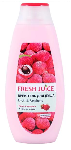 Fresh Juice Крем-гель для душа Litchi&Raspberry 400 мл