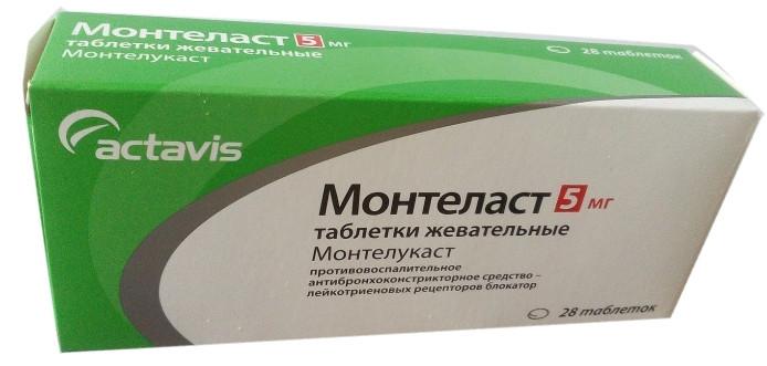 Монтеласт таб. жевательные 5мг №28