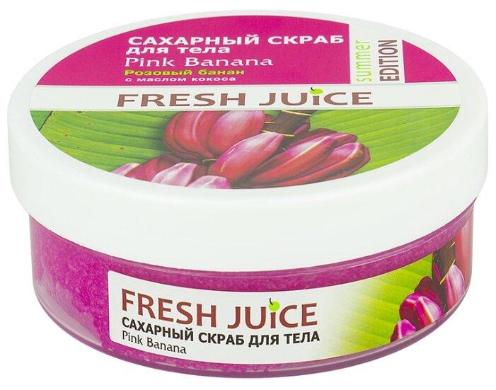 Fresh Juice Скраб сахарный для тела Розовый Банан 225 мл