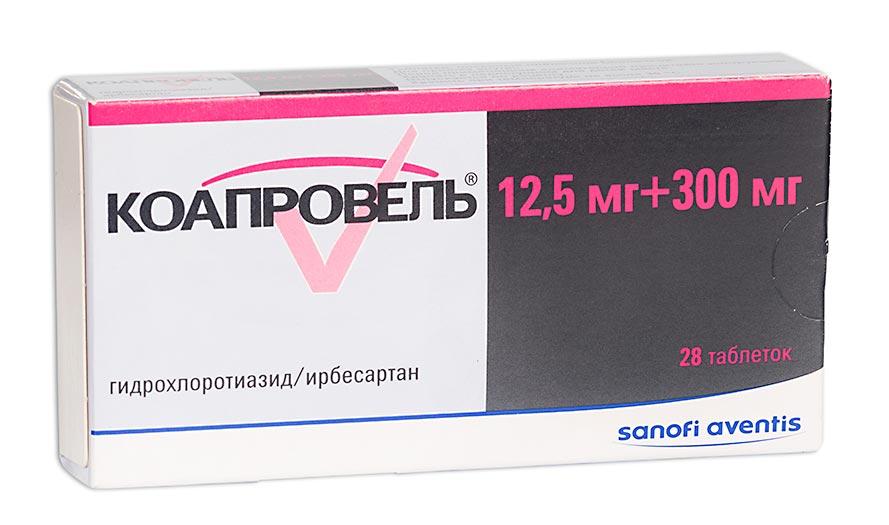 Коапровель таб. 300мг+12.5мг N28 (Р)