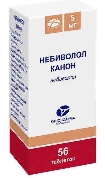 Небиволол табл. 5мг N 56 (Р) (Канон)