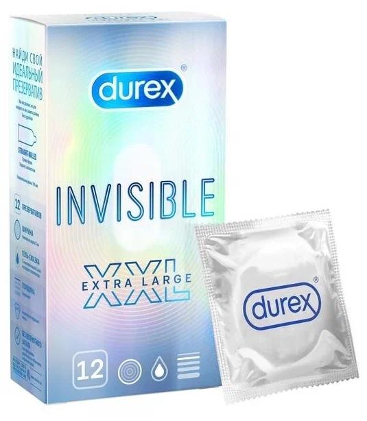 Презерв."Дюрекс" Invisible XXL N12 (ультратонкие)(Р)