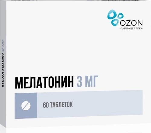 Мелатонин таб.3мг N60 (Р) Озон