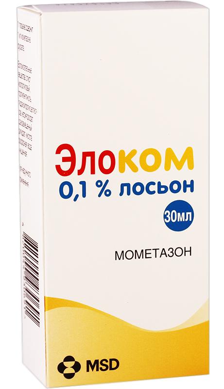 Элоком Лосьон р-р д/наружн. прим. 0.1%: фл.-капельн. 30 мл 1 шт.