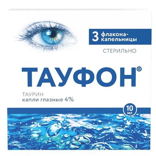 Тауфон капли глазные 4% 10мл N3 (Р)