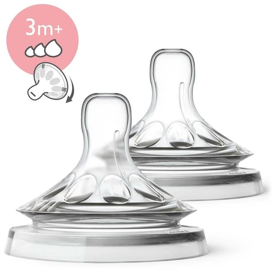 AVENT Соска Natural сил.ср.поток N2 (3м+) (SCF043/27) (Р)