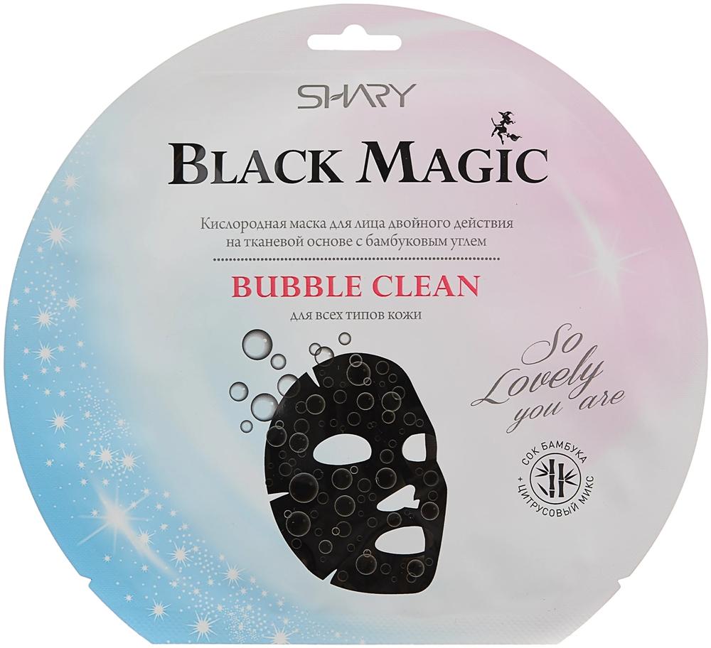 Шери Маска тканевая для лица Bubble Clean (с бамбуковым углем) 20 г