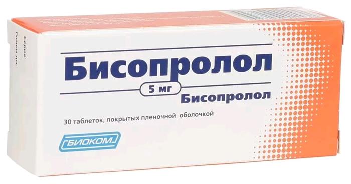 Бисопролол-Акос 5мг N30 (Р) Биоком#