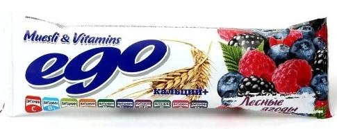 Батончик Мюсли Ego Лесн.ягоды в йогурте 25г (Р) (ПТ)